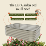 Load image into Gallery viewer, 17" Tall 6 In 1 "No Tools Needed" Premium Metal Raised Garden Bed Kit
